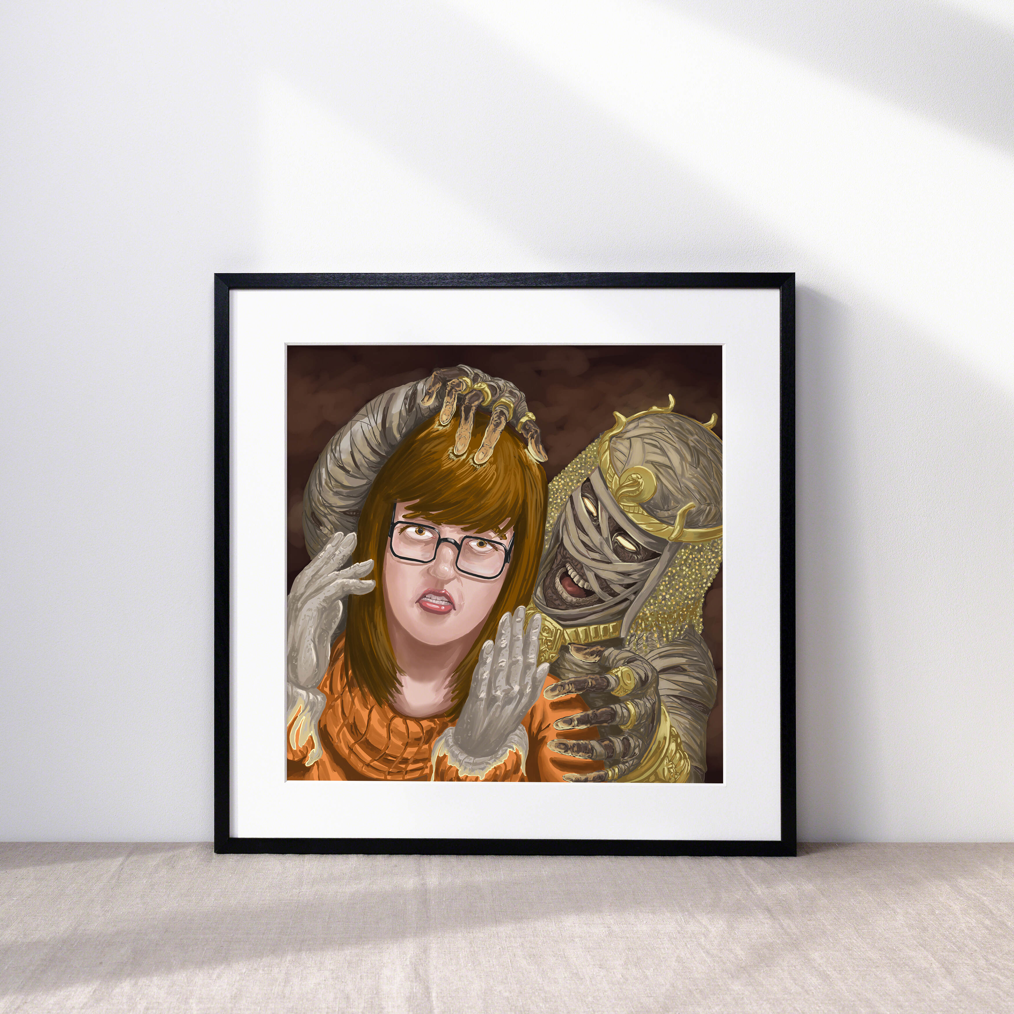 Mummy of Ankha From Scooby Doo in a Frame