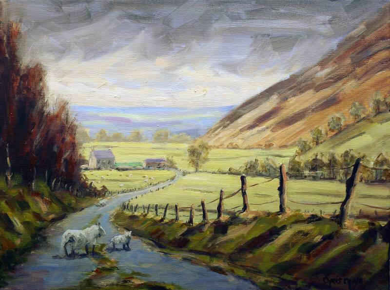 tregaron-mountain-road-painting