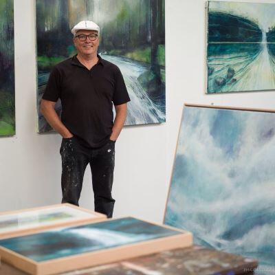 Richard Manning in the Studio