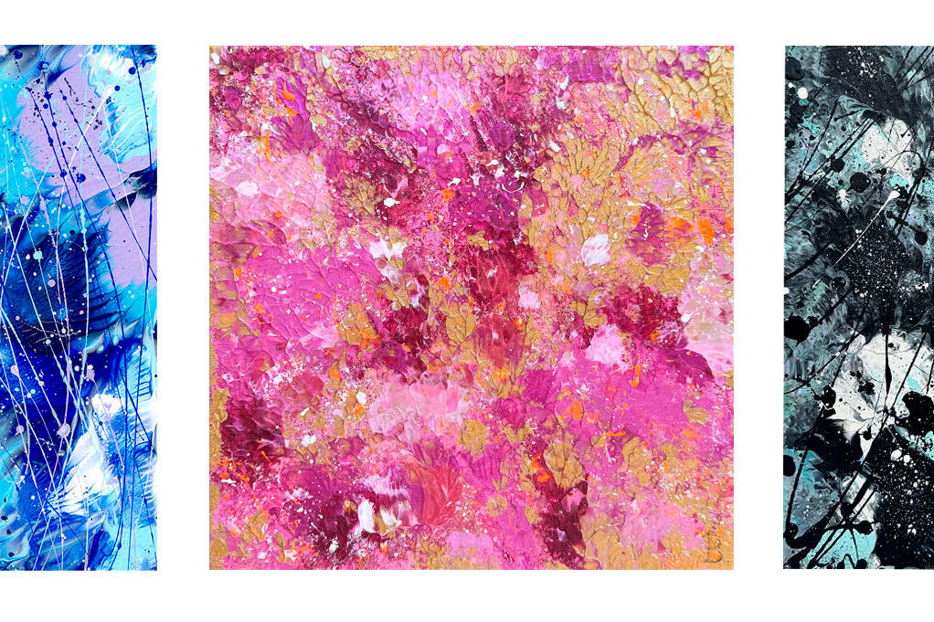 Screenshots of Snapshots of Paintings by Bridget Bradley
