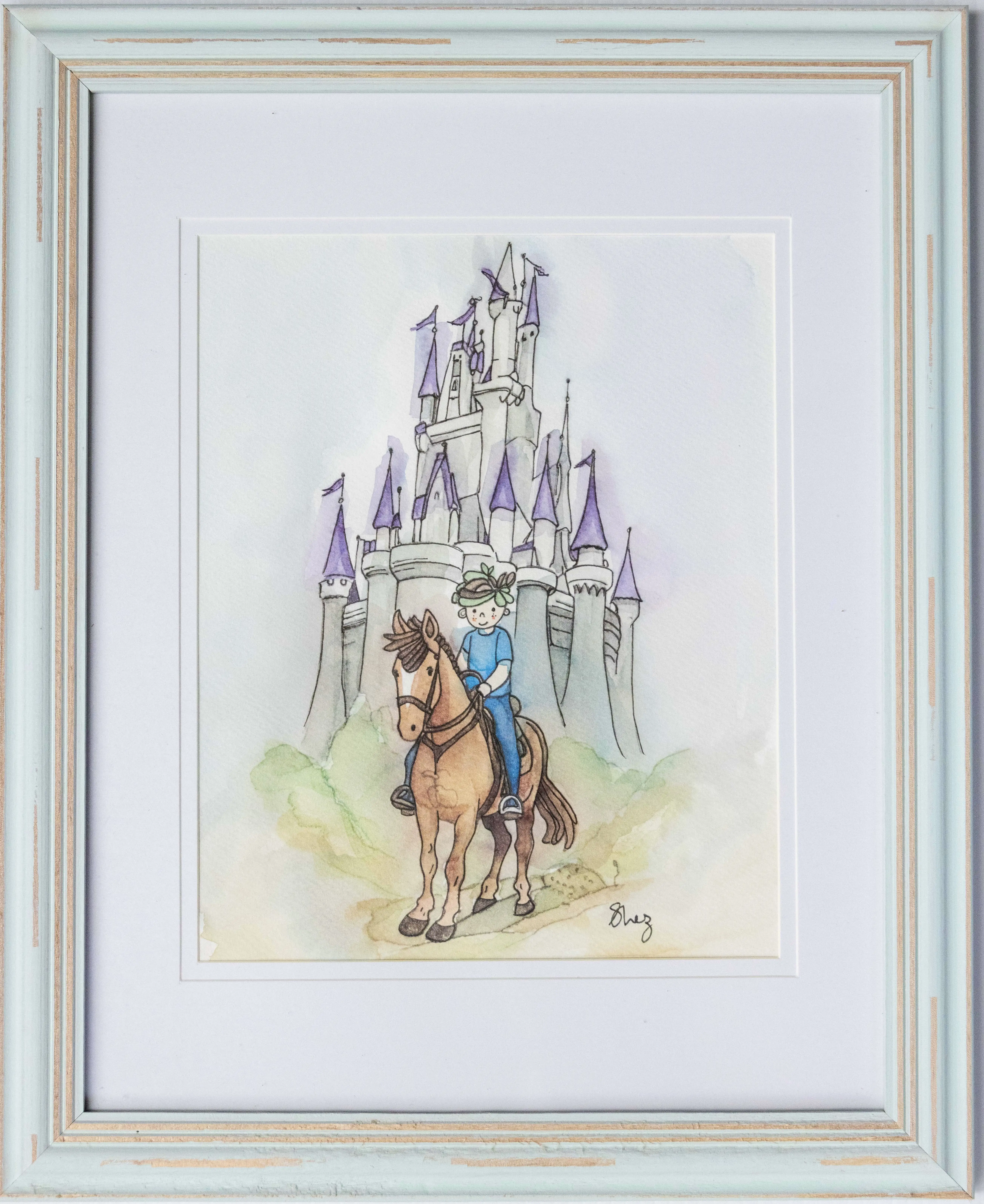 Storming_the_castle_Watercolour_Ink_42x33cm_$55