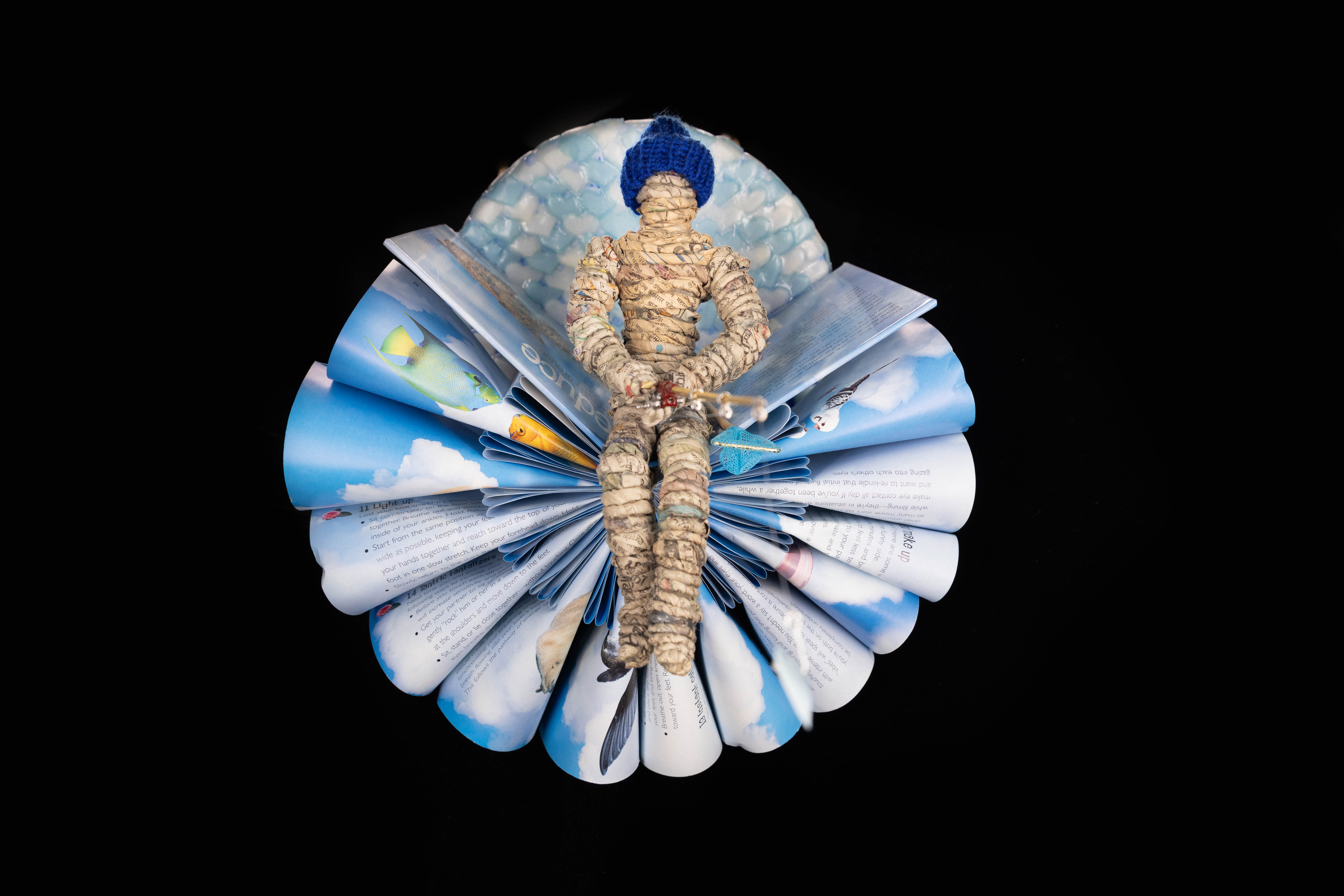 Caught_a_good_one_Sherree_Halliwell_Sculpture_30x30x30cm_$70