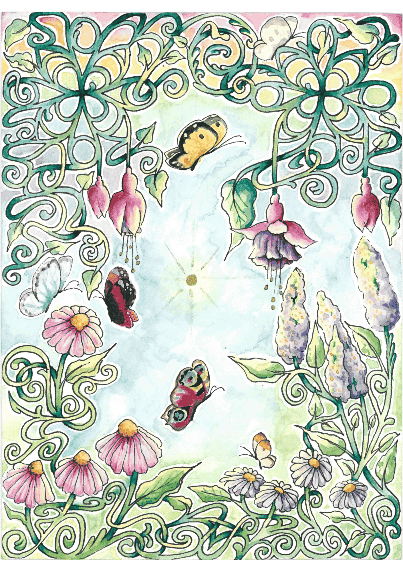 Flutter Party Print - Sized