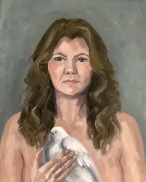 Self Portrait with Dove final