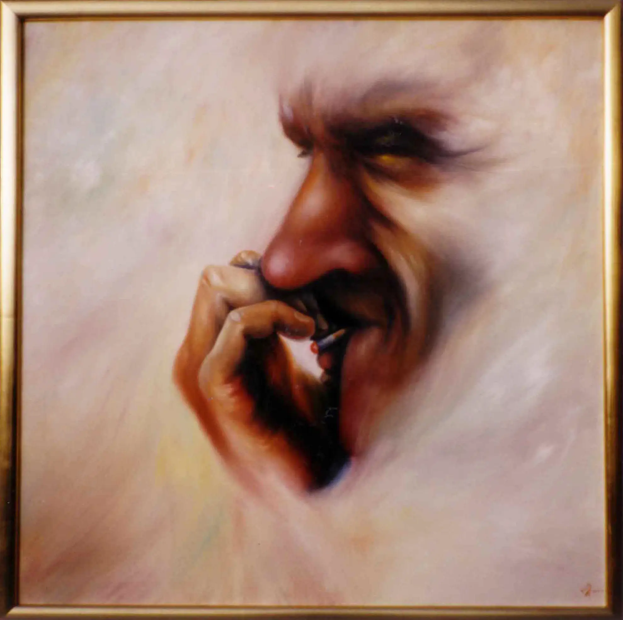 20.  One Last Drag Before I Quit (Again) - 122cm x 122cm - Oil on Stretched Canvas