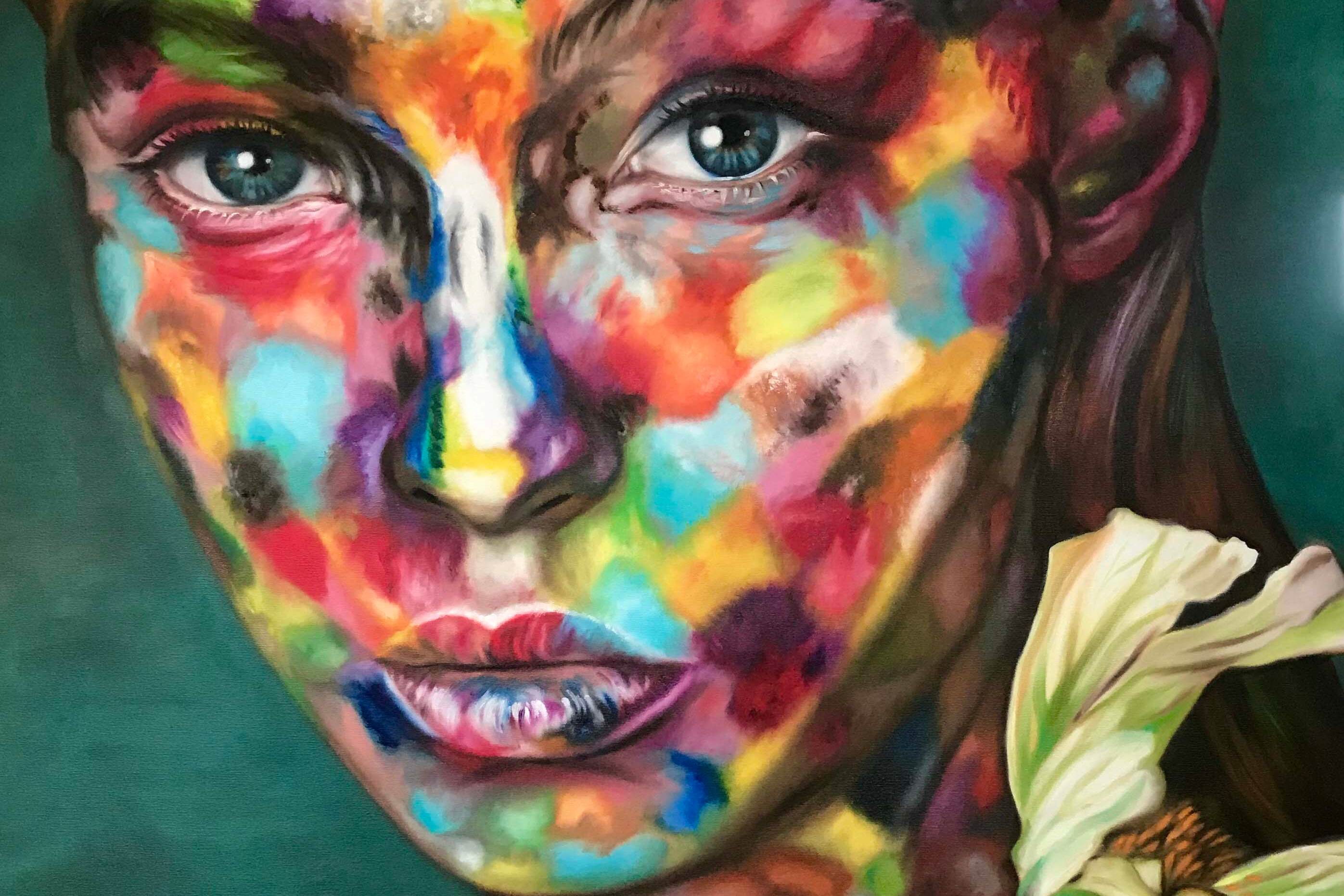 Valentina Andrees-Eva in Colors-Oil on Canvas-100x120cm-2019-USD5000