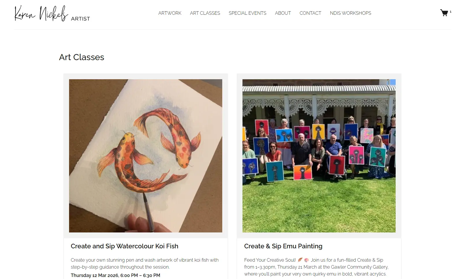 Workshops & Art Classes