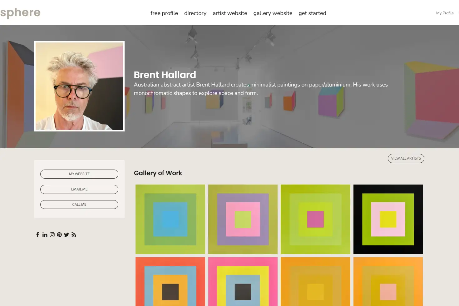 Profile Page for Brent Hallard