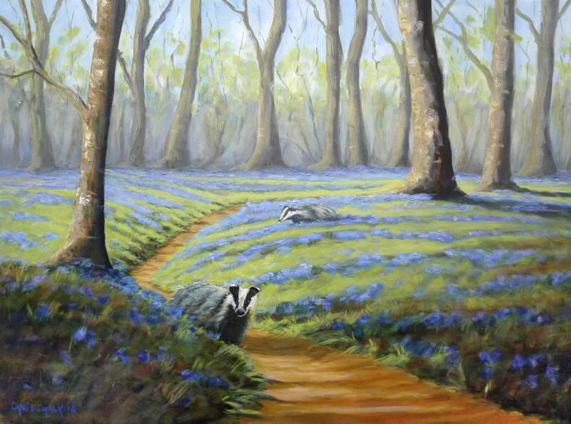 badger_bluebell_painting