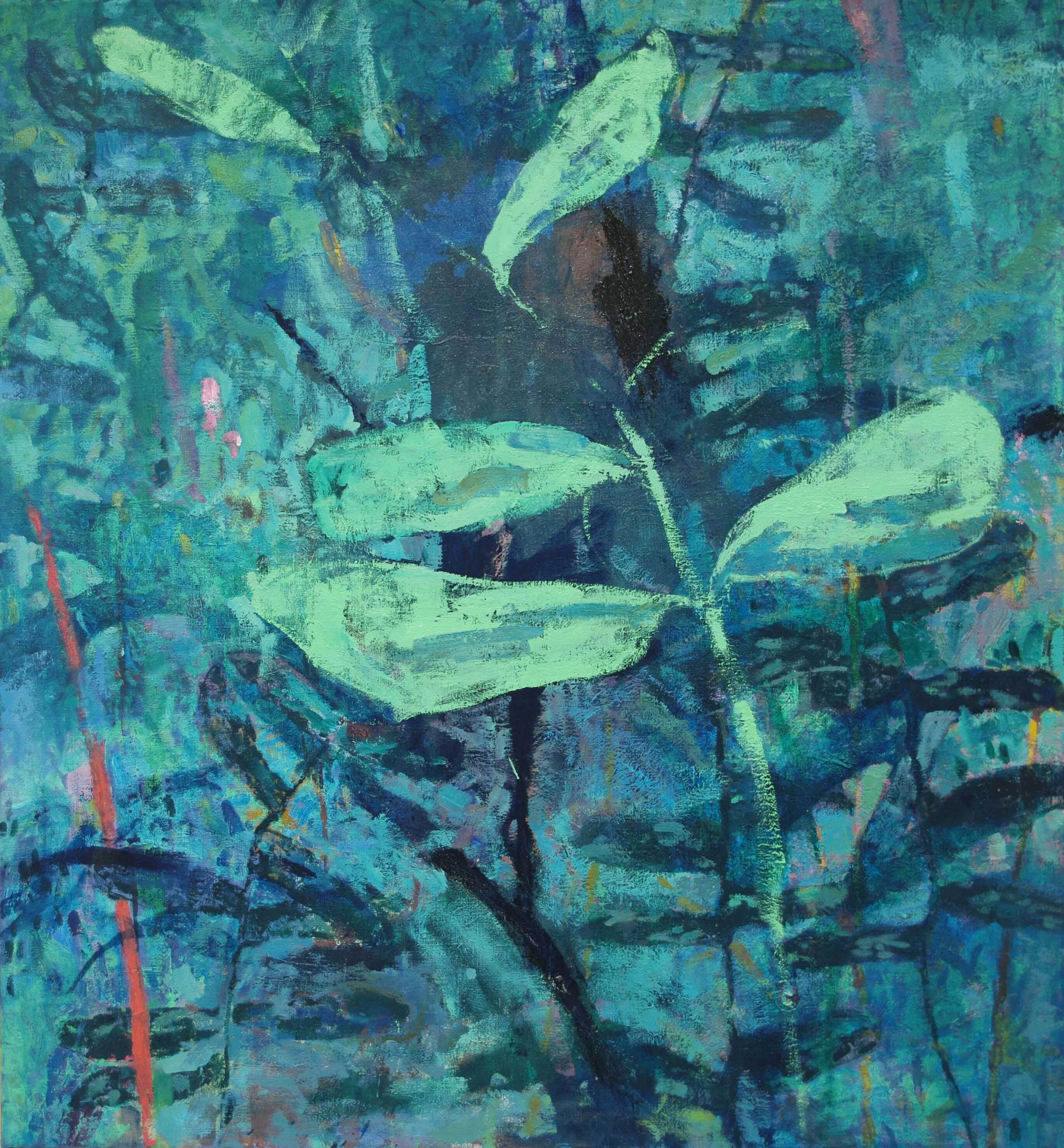 Glib Franco-Deep Green-Oil on canvas-120x130cm-2019-USD2500