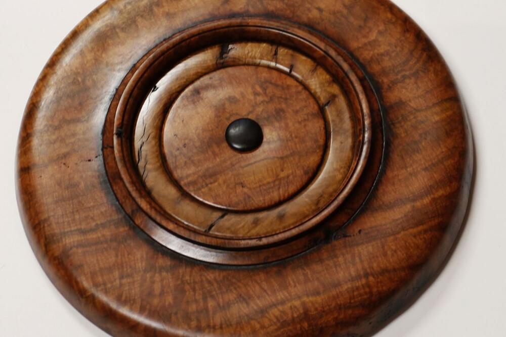 Unusual redgum bowl#2. Underneath  2018 by Malcolm Bird