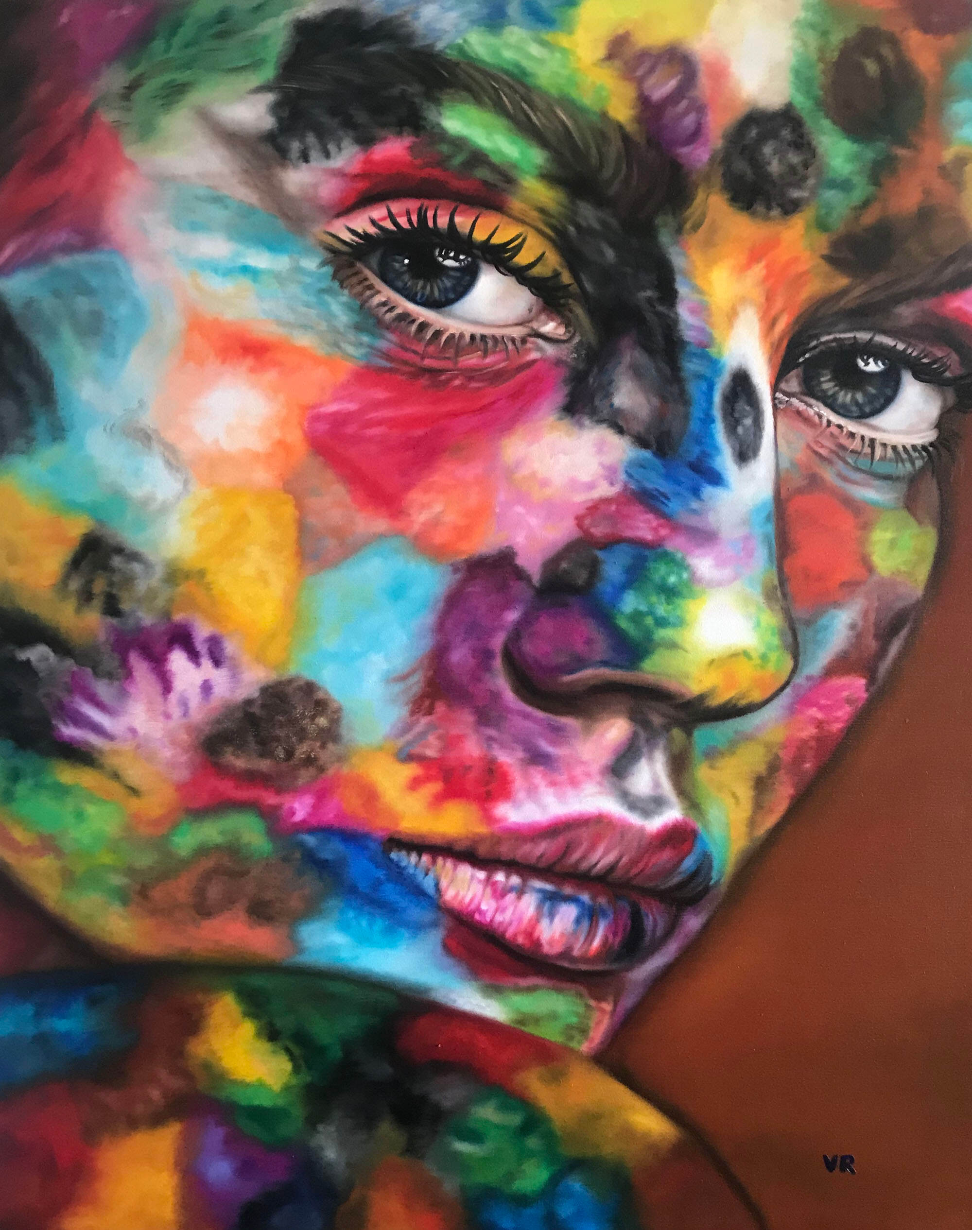Valentina Andrees-Alexa in colors-Oil on canvas-80x100cm-2019-USD5000