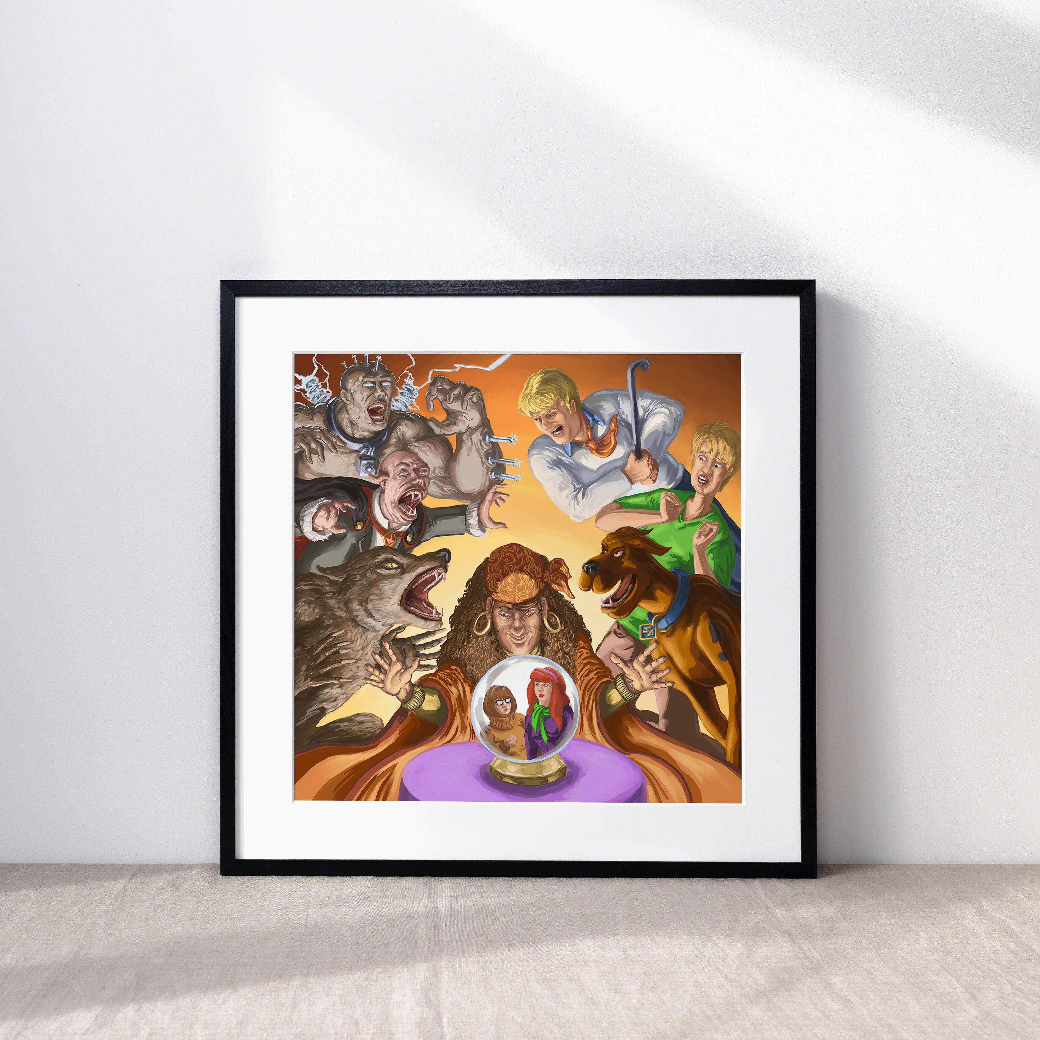 Dracula, Frankenstein's Monster, Werewolf from Scooby Doo in Frame
