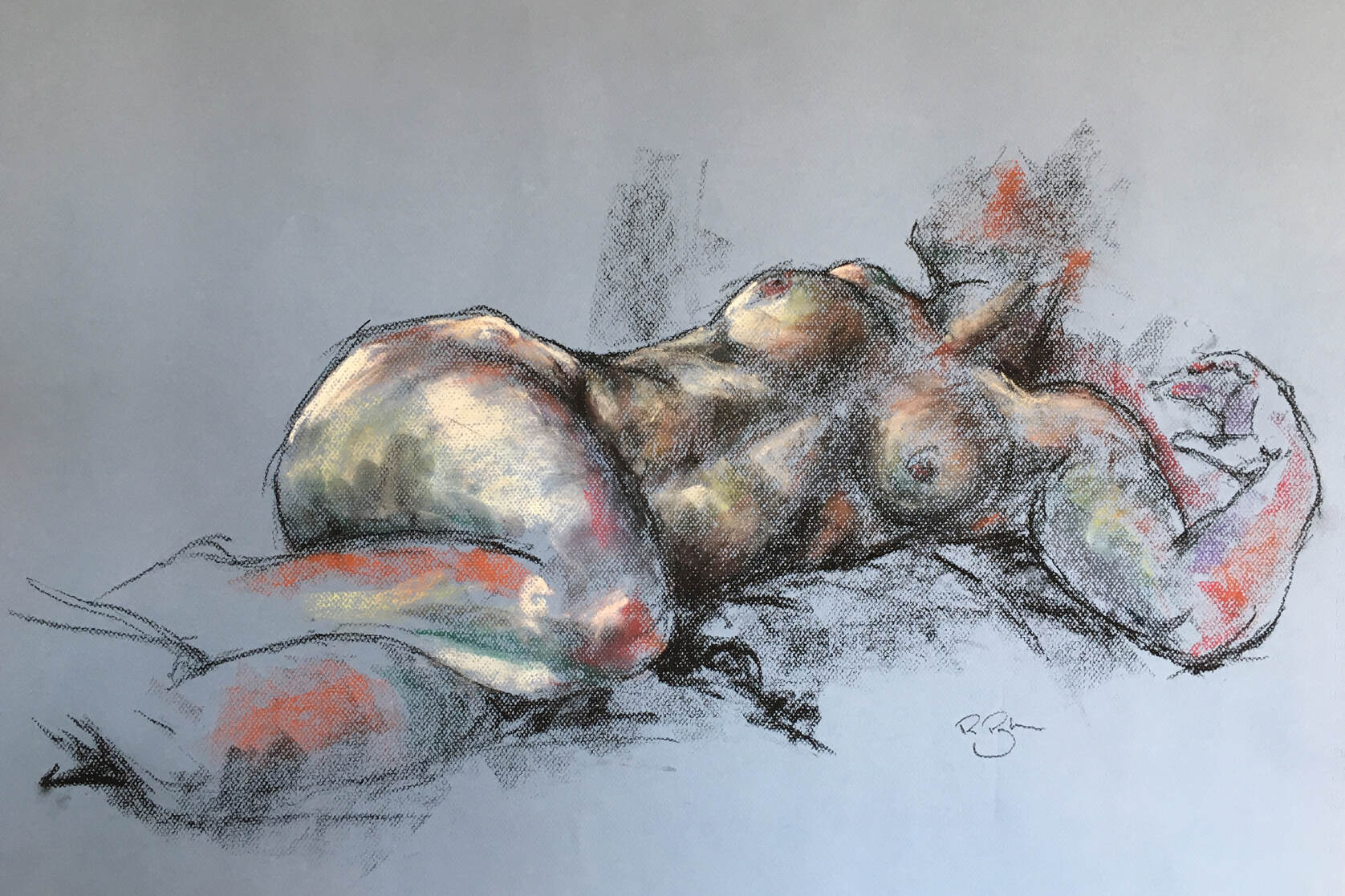 Tatiana_Reclining_pastel_70x42cm