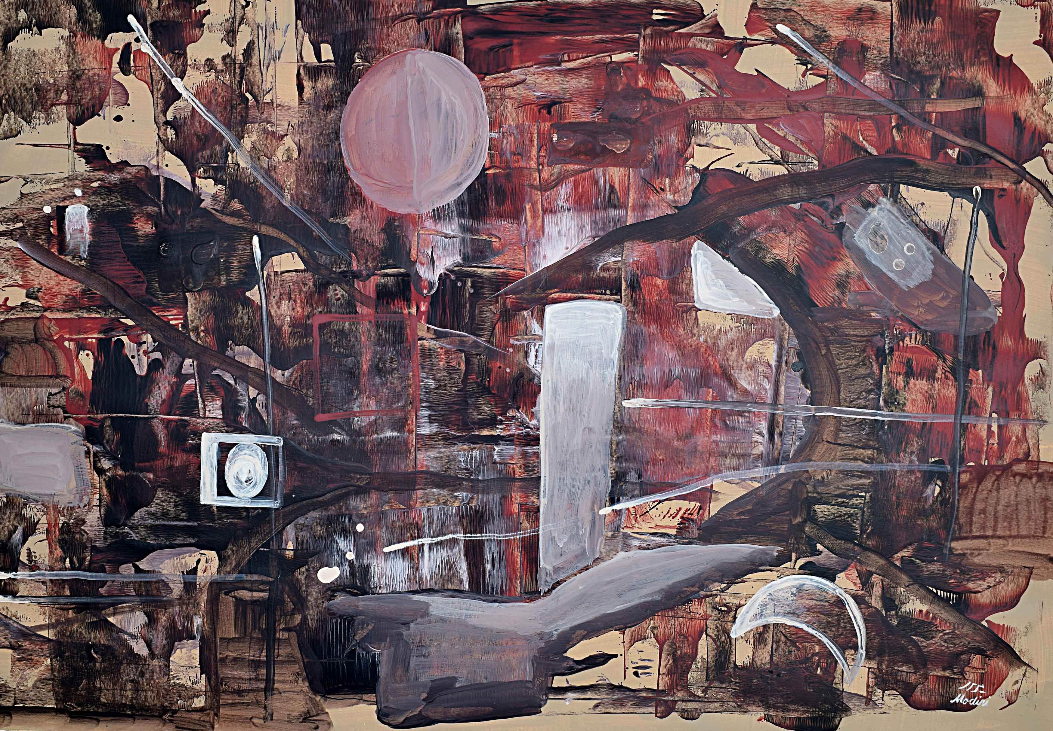 MM-Nocturn-Acrylic on cardboard-100x70cm-2019
