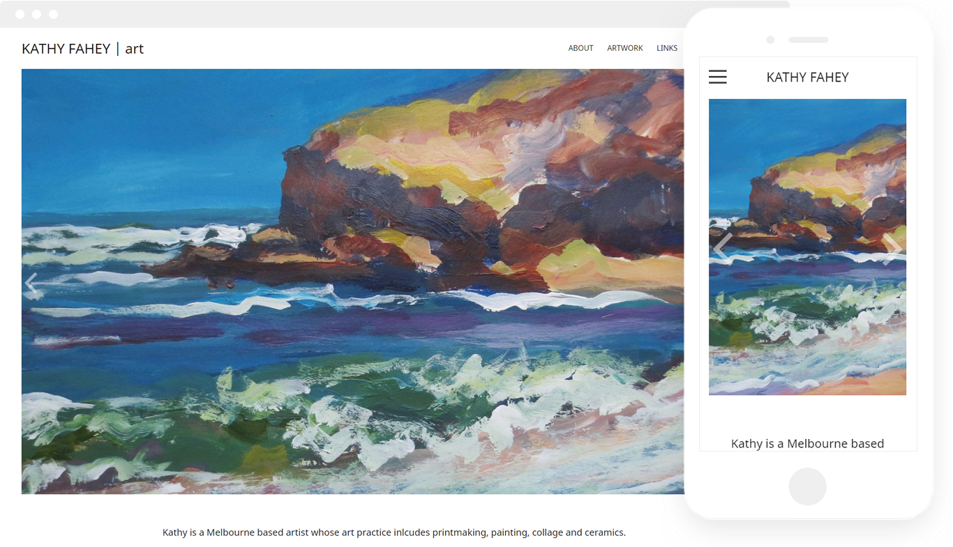 Artist Kathy Fahey