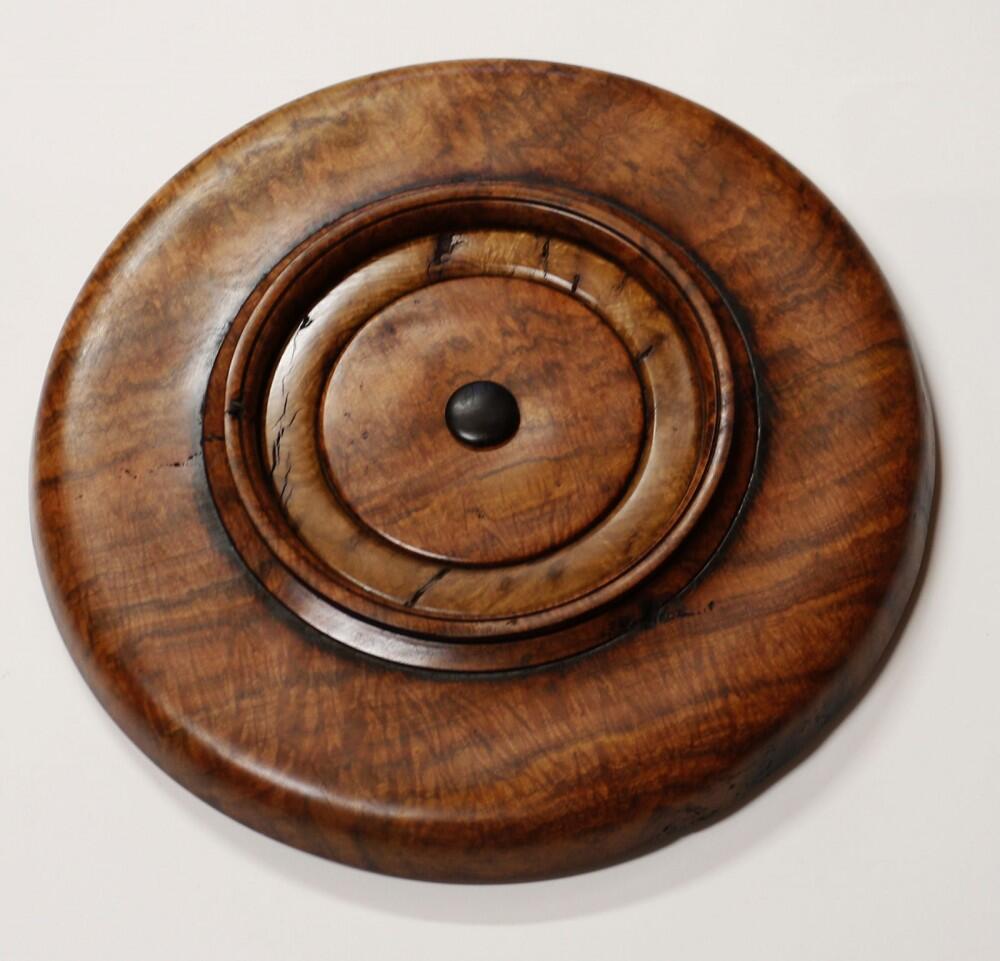 Unusual redgum bowl#2. Underneath  2018 by Malcolm Bird