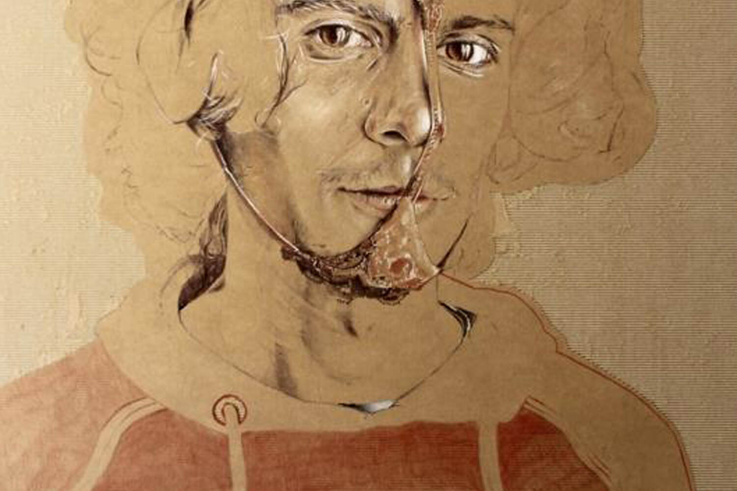 Ricardo Venturi-Intimate Portrait-100x145cm-Mixed Media on Canvas-2017-USD3000