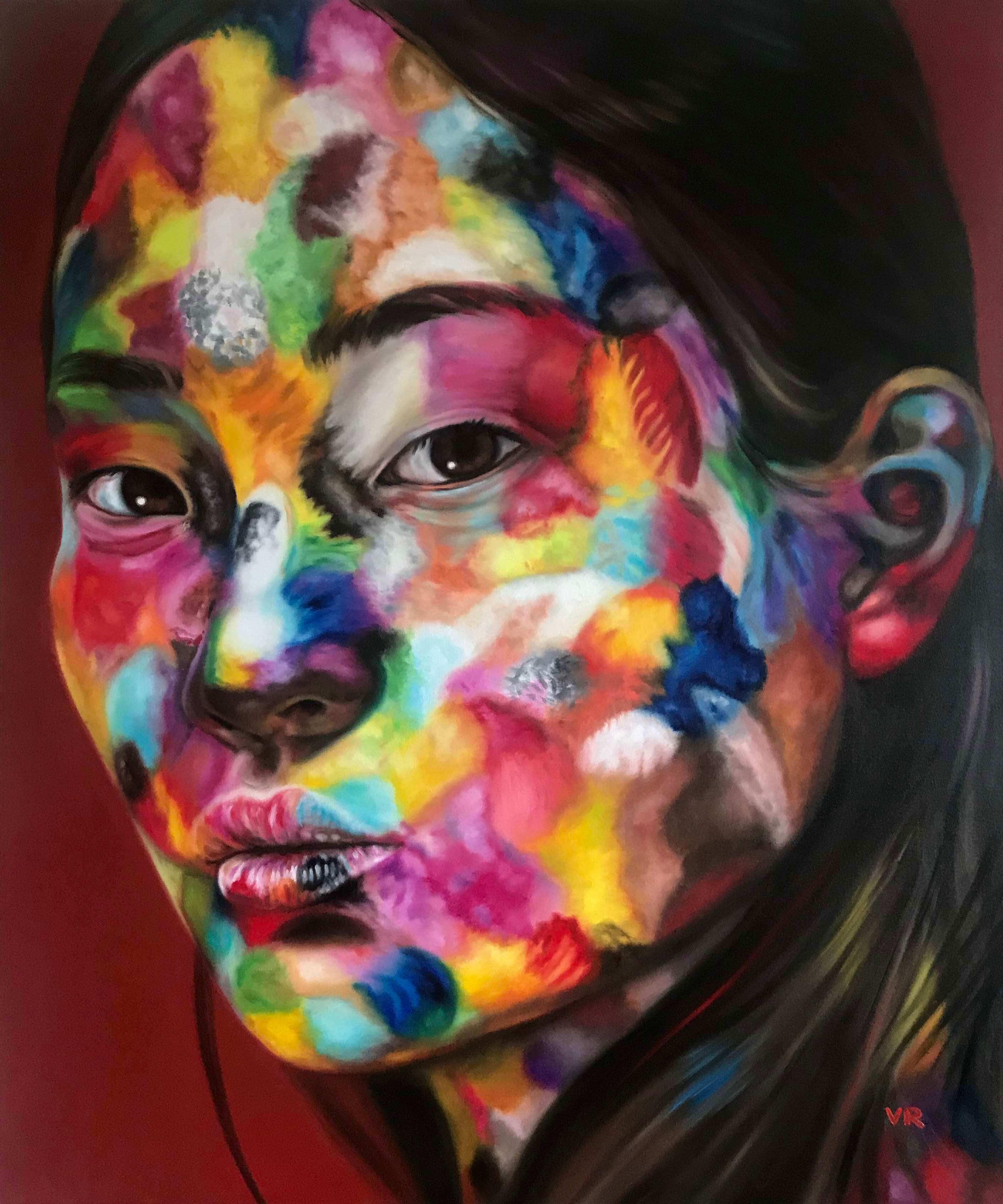 Valentina Andrees-Lin in Colors-Oil on Canvas-100x120cm-2019-USD5000
