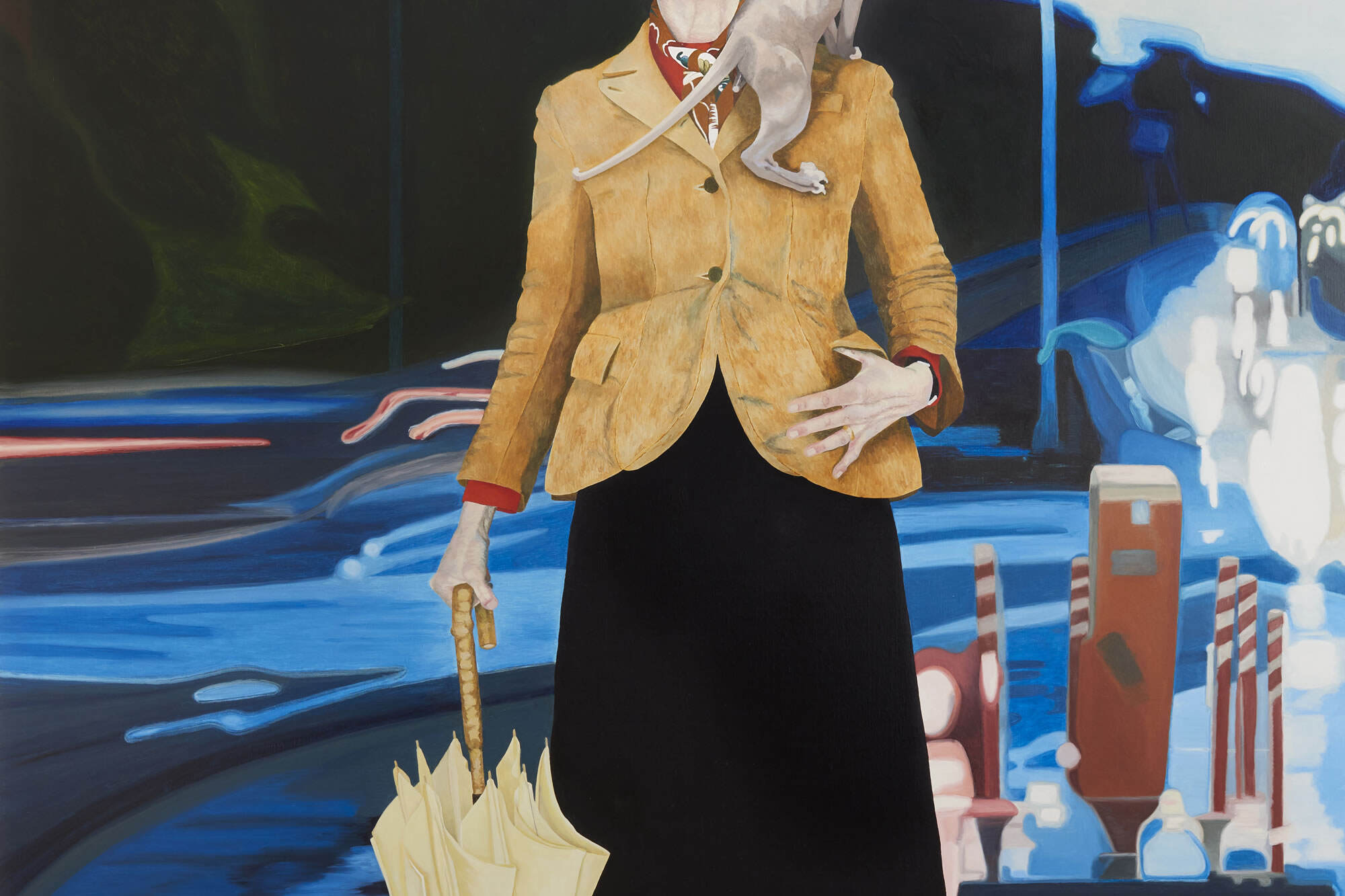 Self-Portrait Lynn Savery + Cat