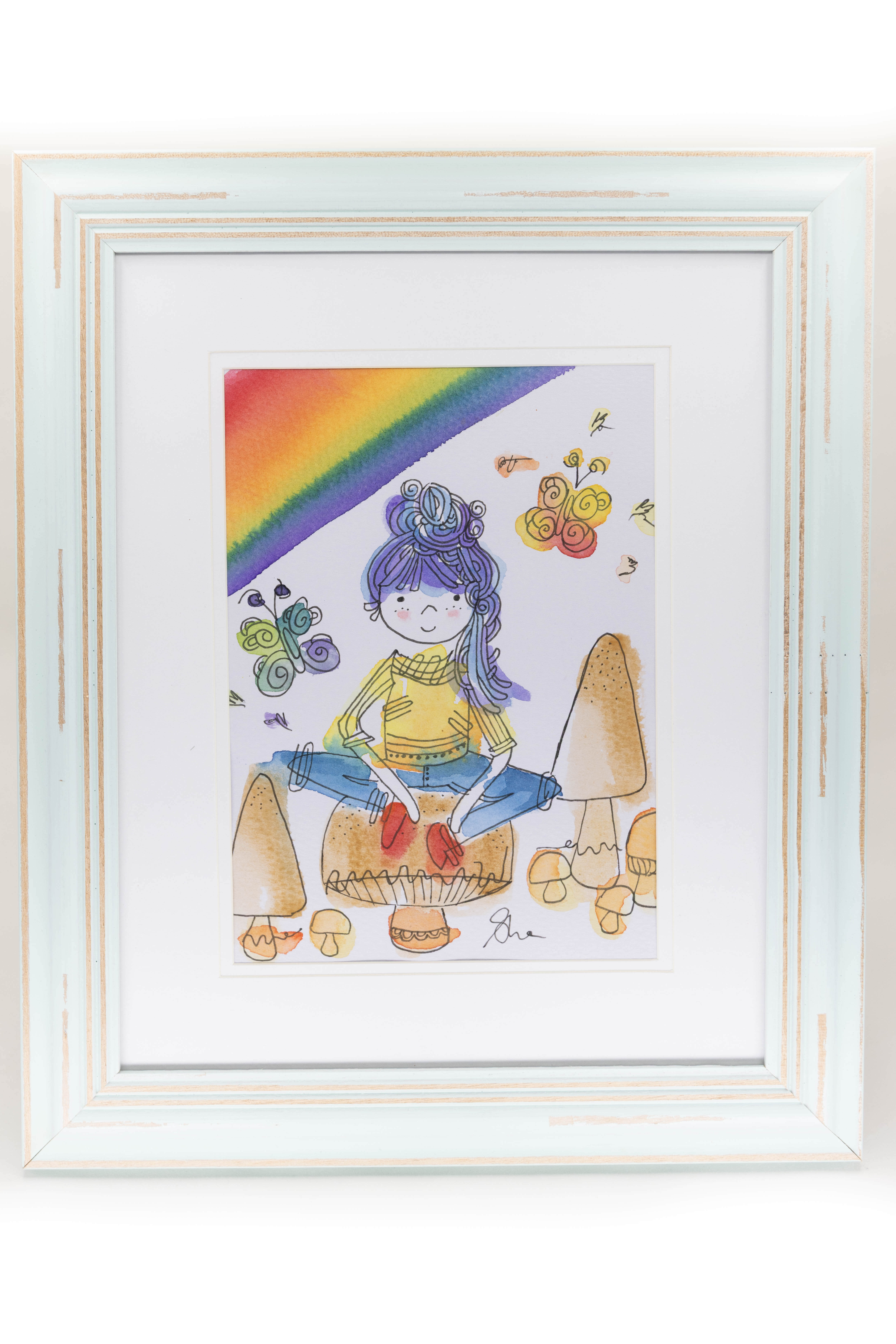 Flutterby_Shrooms_Sherree_Halliwell_Watercolour_31x26cm_$40