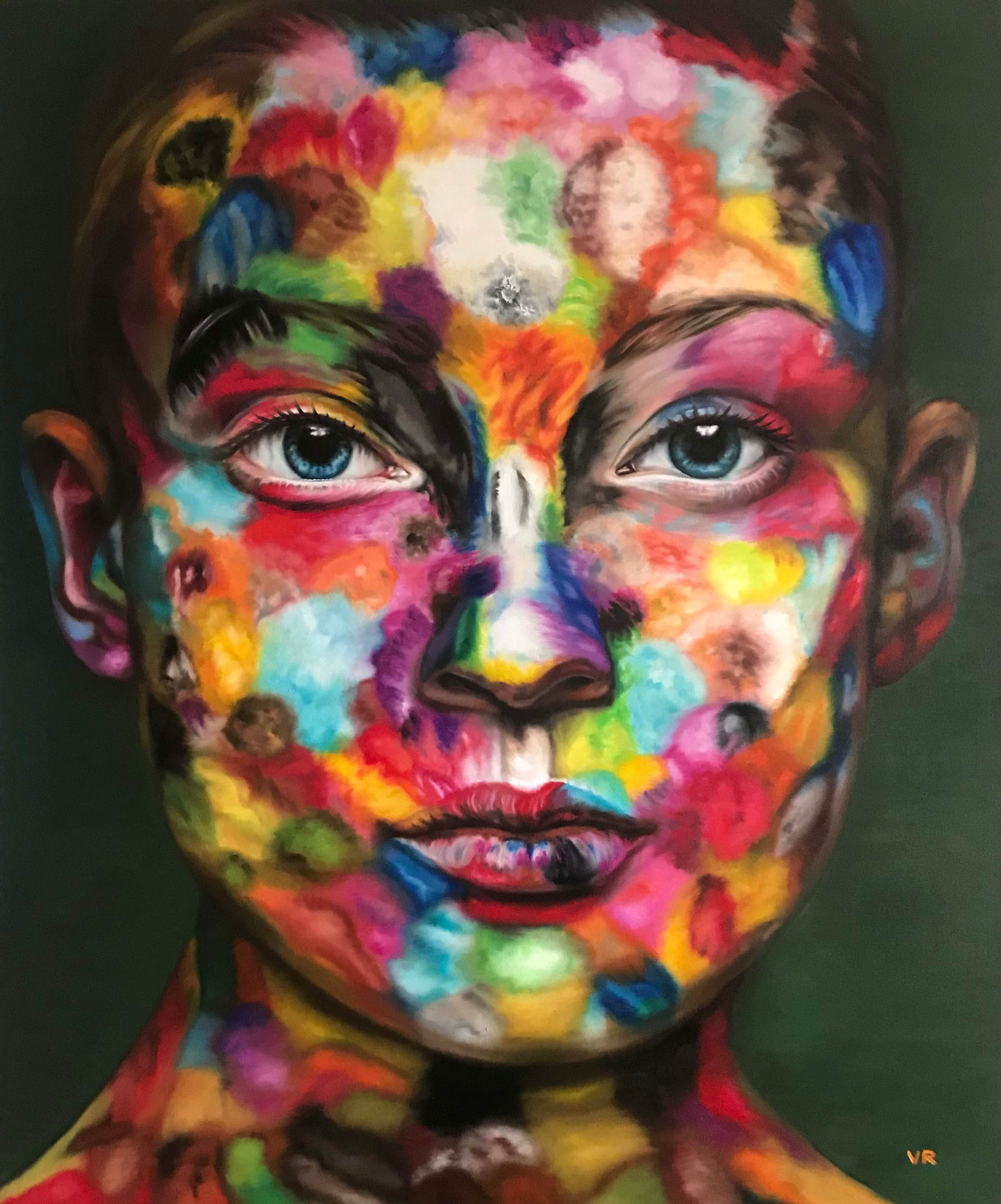 Valentina Andrees-Anna in colors-Oil on canvas-100x120cm-2019-USD5000