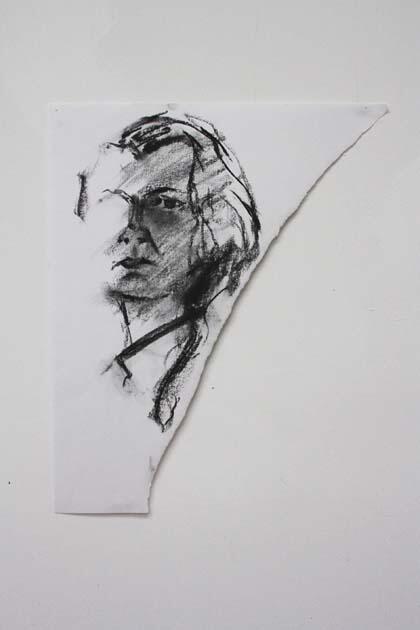 Self in Charcoal 2, Shelley Hall