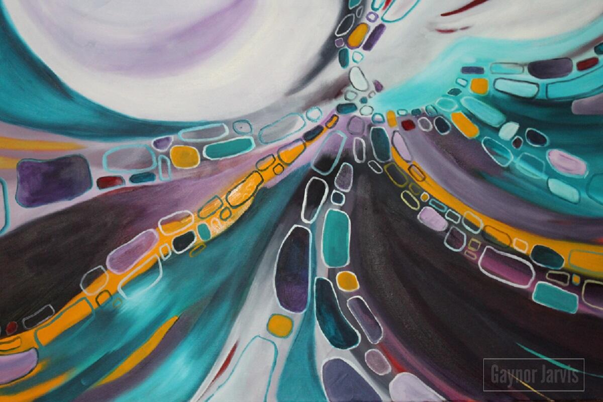 abstract in purple