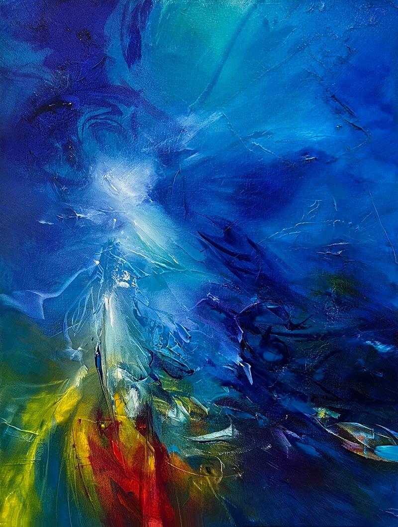 Vjekoslav Nemesh THE WAY OF WATER 2023 oil on canvas 61 X 45.5 cm
