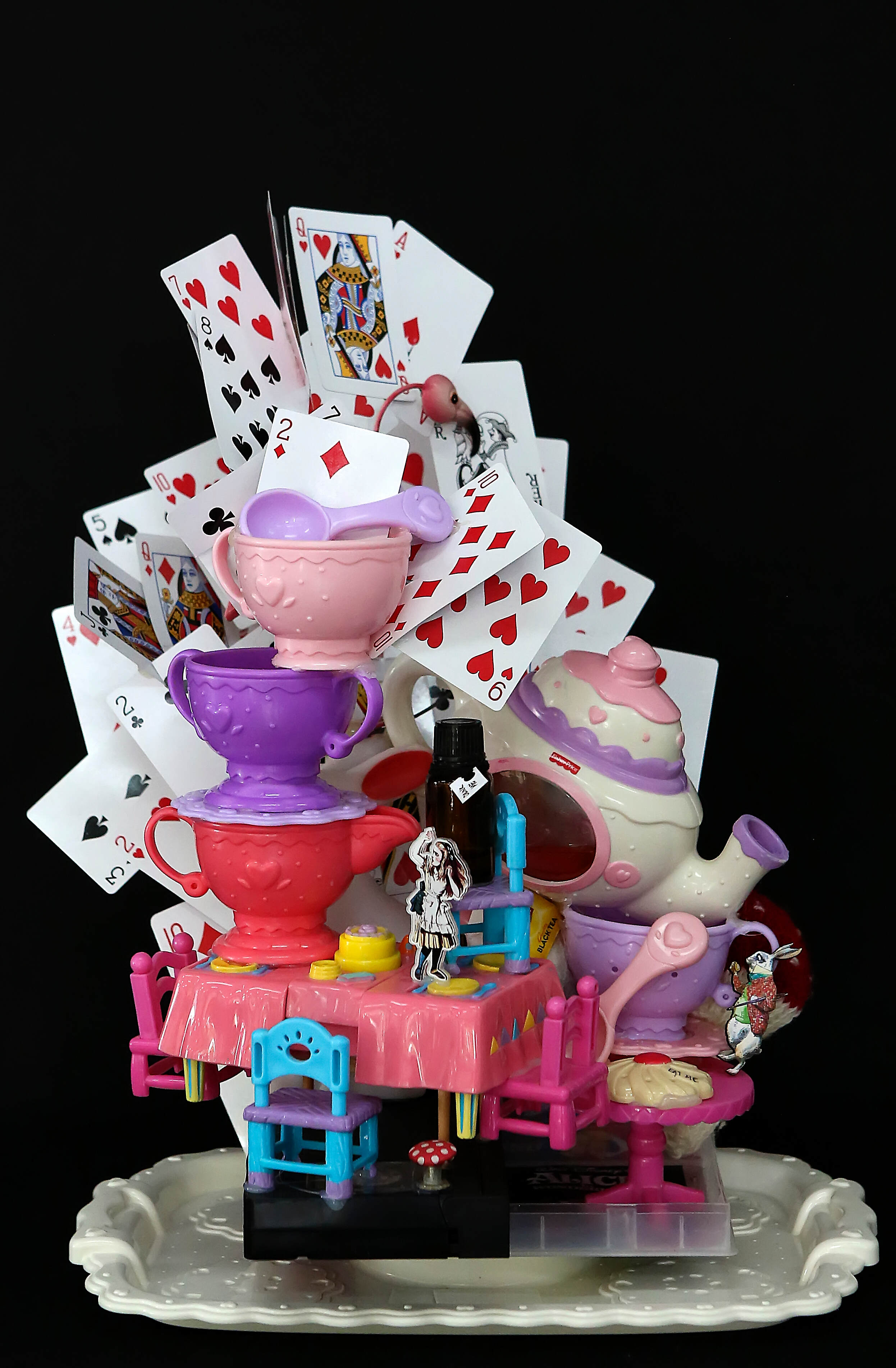 Mixed Media Assemblage Art - Chasing Curiosity - Chrissy LoRicco (1a)