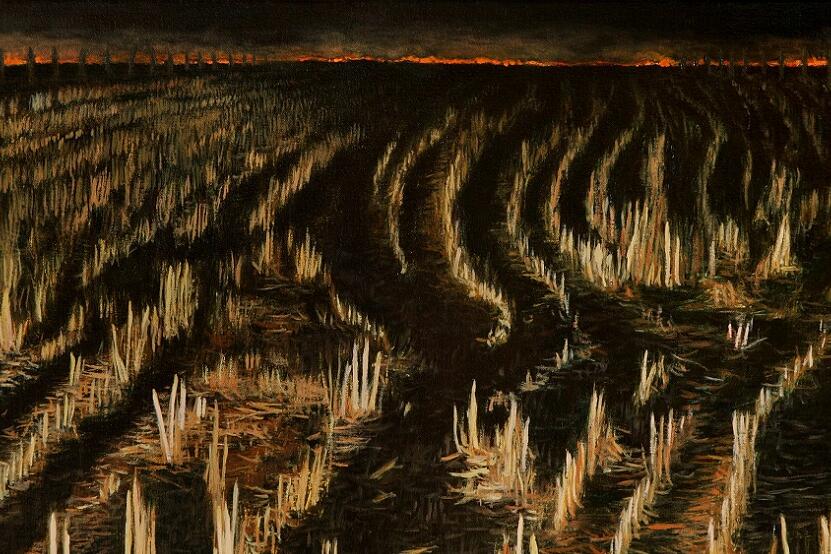 (2013) Night Trails oil on canvas 40x115cm_sm crop