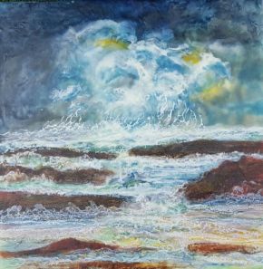 View works from Seascapes - Encaustic works