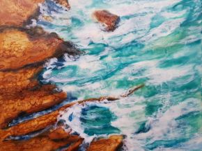 As the sea meets the land by Marijke Gilchrist