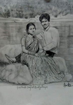 couple sketch artist in delhi