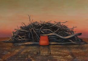 Kirsten Sivyer Hot Seat 80x115cm oil on canvas