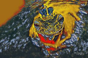 How king Frog see the world with delight