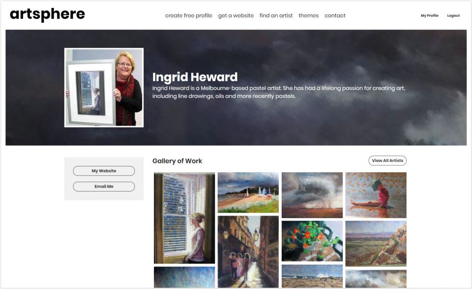 Profile page for Ingrid Heward