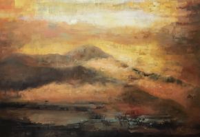 Bita Mohabbati-Sunrise-Oil on canvas-100x70cm-2017-USD800