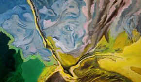 Galina Raspopina-Between the past and the future-Oil on Canvas-100x60cm-2015-USD1350