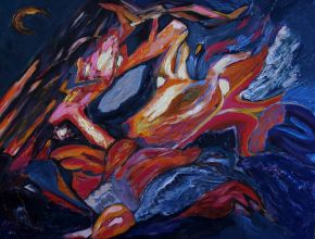 Galina Raspopina-Bullfight-Oil on Canvas-45x35cm-2018-USD850