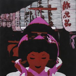 Pasquale Pacelli-Geiko of Gion-Acrylic on Canvas-100x100cm-2017