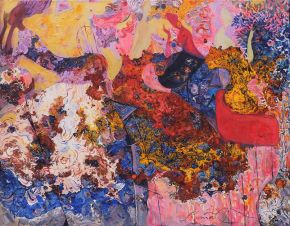 1-ROMAN NOGIN-BEVY-Oil Painting on Canvas-100x80cm-2019-USD4000