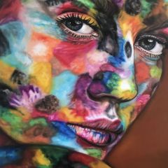 Valentina Andrees-Alexa in colors-Oil on canvas-80x100cm-2019-USD5000
