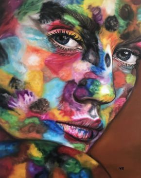 Valentina Andrees-Alexa in colors-Oil on canvas-80x100cm-2019-USD5000