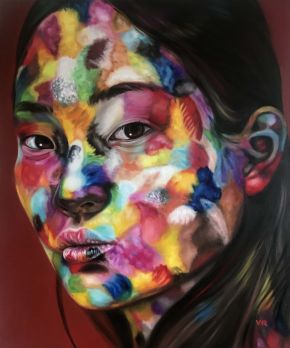 Valentina Andrees-Lin in Colors-Oil on Canvas-100x120cm-2019-USD5000