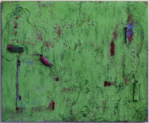 Anna Caione  Primavera  2005, pigment _ mixed media on canvas, 100cmx120cm
