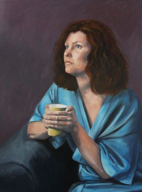 Self Portrait with Yellow Cup, Shelley Hall