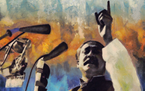 Sheikh Mujibur Rahman - 7th March Speech by Artist Saidul Islam