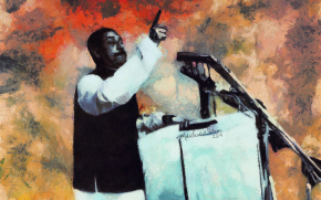 A digital portrait of The greatest Bangalee of all time, Bangabandhu Sheikh Mujibur Rahman