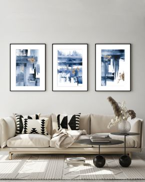 Rise Triptych -Modern-Abstract-art-Larissa-Nguyen